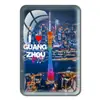 Imán de Refrigerador de Vidrio de Cristal para Souvenir Turístico de Guangdong Torre de Cantón Cintura Pequeña Zhuhai Chimelong Shenzhen Set