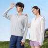Ropa de Protección Solar para Pareja de Hilo Original Upf50+ para Mujer Verano Anti-UV Slim Exterior Transpirable Seda de Hielo Ropa de Pesca para Hombre