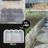 Molde de Cemento para Valla de Estanque de Flores Antiguo Valla para Macetero de Patio Ladrillo Modelo de Valla para Huerto Chino Jardín Rural Valla para Césped