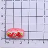 Bolo de Creme de Morango Simulada Resina Acessórios Cola de Creme DIY Capa de Celular Fivela de Sapato Corda de Cabelo Acessórios de Cabelo Aplique Atacado
