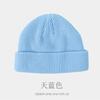 Gorro de Lana de Color Puro Estilo Coreano Otoño e Invierno Gorro de Piel de Melón para Pareja Sombrero Tejido para Hombre Estilo Ins Sombrero Frío Hip-hop para Mujer Venta al por Mayor