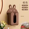Caja de Pañuelos Colgante de Pared de Conejito Lindo de Dibujos Animados Cocina Doble Uso Horizontal y Vertical Plástico Dispensador de Pañuelos Tubo de Papel para Toalla de Baño