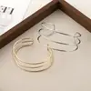 Pulsera de Anillo para el Cuello Transfronteriza Pulsera de Metal de Dos Piezas Estilo Frío Europeo y Americano Anillo para el Cuello Moda Femenina Elegante Joyería de Celebridad de Internet