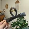 Pinza para el pelo estilo coreano, nueva llegada, pinza grande para la cola de ponda de gran altura, pinza para el pelo sencilla, pinza para el pelo con hebilla de lazo de alta gama para mujer.