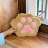 Bolsa infantil de pelúcia de desenho animado para outono e inverno, garra de gato fofa, corrente macia para ombro, bolsa carteiro, porta-moedas para meninas, atacado