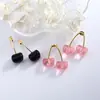 Brincos de Fruta Cereja Vermelha Novos, Doces e Simples, Transfronteiriços, Brincos de Design de Nicho da Moda, Exquisitos e Versáteis