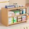 Prateleira de armazenamento para mesa, organizador de medicamentos, caixa de armazenamento de medicamentos para casa de grande capacidade, prateleira de exibição de medicamentos em camadas para uso doméstico