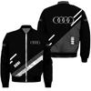 Otoño e invierno transfronterizo comercio exterior nuevo para hombre logotipo 3D impresión digital chaqueta bomber para hombre traje deportivo de béisbol para hombre