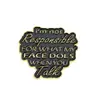 Colección Conjunto de Formas Geométricas Inglés Europeo y Americano Versátil para Viajes Diarios Exquisito Regalo Insignia Metálica Broche Accesorios para Ropa