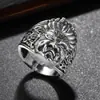Anillo Abierto Vintage Punk Ancho Arte Abstracto Desgastado Anillo de Moda Callejera para Hombres y Mujeres Directo del Fabricante
