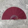 Abanico de Kung Fu, Abanico Rojo Sonoro de Tai Chi, Abanico Plegable Universal de Danza China, Artes Marciales Marco de Plástico Abanico de Danza Genuino 33.3cm