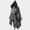 Novo Xale Poncho Tricotado com Capuz para Homens Venda Quente Transfronteiriça Amazon Fabricante de Poncho com Fenda Atacado Direto