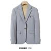 Traje al por mayor traje para hombre casual estilo coreano corte ajustado moderno versátil traje otoño e invierno británico con volantes traje guapo para hombre