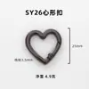 Aleación de Zinc Anillo de Resorte en Forma de Corazón Juguete Hebilla Colgante Accesorios para Joyería Equipaje Hebilla Metálica Abierta en Forma de Corazón Hebilla Especial en Forma de Corazón