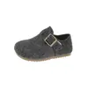 Zapatos Birkenstock Peludos de Suela Gruesa para Mujer 2026 Nuevos Otoño/Invierno Retro Forro Interior Cálido Peludo Mocasines de Moda Birkenstock