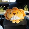 Caja de pañuelos para coche de dibujos animados, caja de papel colgante multifuncional para coche, suministros lindos para el interior del coche, venta al por mayor