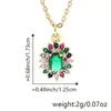 Nuevo Collar Elegante para Mujer con Colgante de Diamante Creativo de Lujo, Celebridad de Cyber Ins, Joyería Dulce, Regalo para Fiesta Festiva