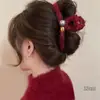 2025 Peine de Principios de Otoño Estilo Pequeño Aroma Clip para el Cabello de Lujo Ligero para Mujeres Pinza de Tiburón Linda Versátil para Niña Accesorio para el Cabello