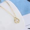 Estilo K de Prata de Lei 999 Colar Criativo Gota d'Água para Mulheres Halloween Pingente Coração Batendo Ins Estilo Frio Corrente Clavicular