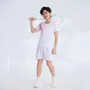 Novas Roupas de Badminton Infantis Tops Camisetas Femininas Secagem Rápida Roupas de Tênis Conjuntos Roupas de Tênis de Mesa Masculino Manga Curta Personalizado Verão