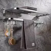 Estante de baño sin taladro acero inoxidable 304 toallero estante de almacenamiento para baño en casa toallero de hotel