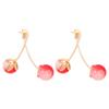 Moda Novos Brincos Brancos Rosa Cereja Femininos All-match High-end Internet Celebrity Brincos Doce Feminino Elegante Brincos