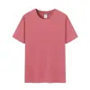 Nova Camiseta de Gola Redonda Cor Macaron de Verão Roupas para Aula de Jardim de Infância Roupas Diárias para Atividade Pai-Filho em estoque