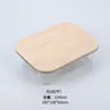 Contenedor de Almacenamiento de Alimentos de Vidrio Engrosado Resistente al Calor con Tapa de Madera de Bambú, Hermético, Apto para Microondas, para Cocinar al Vapor y Cocinar Alimentos, Fiambrera de Vidrio
