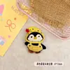 Nova Bolsa Broche de Pinguim Comendo Melancia Tecido Fofo Acessório de Cabelo Decoração de Chapéu DIY Acessórios de Roupa Pingente Atacado