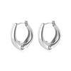 Pendientes pequeños de lujo ligeros de alta gama con hebilla de oreja de círculo pequeño, diseño de nicho, exquisitos pendientes pequeños, estilo de temperamento de viajero de moda para mujer