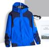 Chaqueta deportiva para exteriores, marca de moda para hombre, traje de dos piezas desmontable tres en uno, traje de montañismo grueso a prueba de viento para otoño e invierno para mujer