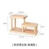 Estante de Mesa Chinesa de Madeira Maciça para Bogu, Xícara de Chá, Bule de Areia Roxa, Display Retro para Sobremesas, Escada de Armazenamento para Pequenos Enfeites