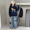 Conjunto de Ropa para Niñas 2026 Nuevo Estilo Sudadera de Dibujos Animados y Jeans con Osito Conjunto de Dos Piezas Lindo Conjunto de Primavera y Otoño para Niños Mayores