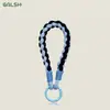 Cordón Dopamina de Verano Ajustable Correa de Mano Tejida Colorida Creativa Lanyard para Teléfono Anti-caída Anti-pérdida Nudo Súper