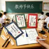 Regalos para Maestros, Tarjetas de Felicitación para el Día del Maestro, Bendiciones de Estilo Chino para Estudiantes, Tarjetas Creativas tipo Pergamino de Gratitud para Mentores, Excelentes Artículos