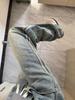 Jeans de Costuras a Rayas Estilo Americano High Street para Hombre Otoño e Invierno Sentido del Diseño Marca de Moda Holgados Retro Edición Estrecha Pierna Recta Pierna Ancha