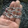 Los fabricantes suministran cadenas de anillo de barandilla de enlace de cojinete de carretera junto al lago, cadena de forma de 8, producción no estándar, cadena anudada
