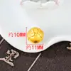 Pulsera de latón chapada en oro para mujer, accesorios de bendición, cuentas sólidas de proverbios de seis palabras de oro de Vietnam, accesorios hechos a mano para bricolaje, accesorios de bendición para llevar en la cruz