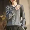Suéter Gola Polo de Malha Fina com Mistura de Lã e Cashmere, Manga Longa com Design de Crochê, Novo para Primavera e Outono de 2026