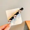 Pinza para el Cabello de Princesa para Niñas con Pinzas Laterales de Doble Capa, Pasador para Flequillo, Accesorio para el Cabello de Pinza de Pato con Flor de Camelia