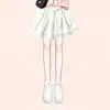 Conjunto de Dos Piezas de Moda 2026 para Niñas Mayores: Atuendo de Vestido Corto de Pastel Dulce y Elegante Estilo Universitario