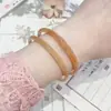 Novo Bracelete Sino Ins de Nicho Estilo Chinês para Mulheres, Toca a Cada Passo, Fino Vidro Imitação Jade Verde Uva Estilo Antigo Bracelete de Amizade