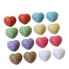 Accesorios de joyería DIY, color sólido, rayas, melocotón, corazón, parche, resina, pendientes dulces, tocado, accesorios para el cabello, material colgante, venta al por mayor