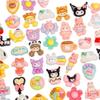 Accesorios de Resina Brillante de Dibujos Animados Estilo Mixto Accesorios de Joyería al por Mayor Pinzas para el Cabello con Pegamento de Crema Pinzas de Dibujos Animados para el Cabello Artículos Calientes para Transmisión en Vivo