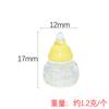 Accesorios para Joyería DIY Resina Transparente Botella de Leche Mini Supermercado Botella de Leche Artificial Bolsa Sorpresa Llavero Colgante al por Mayor