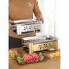 Estufa Comercial de Acero Inoxidable para Pescado a la Parrilla Estufa de Carbón Doméstica Estufa de Carbón Vegetal Estufa Rectangular de Alcohol Fuego de Carbón al Aire Libre
