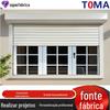 Portas e janelas de persiana elétrica de liga de alumínio, portas e janelas de persiana, isolamento térmico, antifurto, proteção solar, anticiclone, controle remoto lanterna 2 com persiana
