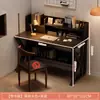 Escritorio con Estantería Integrada Hogar Dormitorio Estudiante Estudio Escritorio de Escritura Escritorio de Oficina Escritorio para Computadora Mesa de Escritorio de Escritura Mesa Mesa