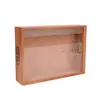 Caja de Almacenamiento para Puros con Tapa Deslizante de Acrílico de Madera Maciza, Color y Logotipo Personalizables, Caja de Almacenamiento para Puros, Caja de Madera al por Mayor