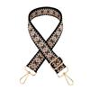 Nueva correa de hombro ancha con diseño de jacquard de diamantes de colores, gruesa y reductora de peso, para accesorios de bolso, correa para bolso cruzado.